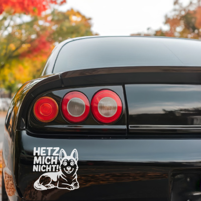 Sch�ferhund Hetz mich nicht! Aufkleber - Ansicht 3