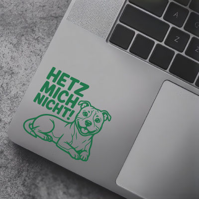 Staffordshire Terrier Hetz mich nicht! Aufkleber - Ansicht 7
