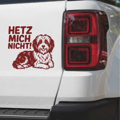 Tibet Terrier Hetz mich nicht! Aufkleber - Ansicht 2
