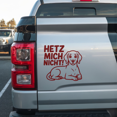 Weimaraner Hetz mich nicht! Aufkleber - Ansicht 2