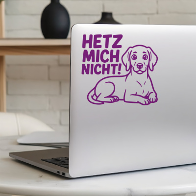 Weimaraner Hetz mich nicht! Aufkleber - Ansicht 5