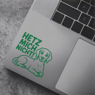 Weimaraner Hetz mich nicht! Aufkleber - Ansicht 7