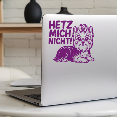 Yorkshire Terrier Hetz mich nicht! Aufkleber - Ansicht 5