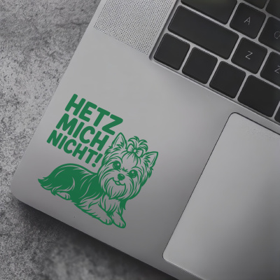 Yorkshire Terrier Hetz mich nicht! Aufkleber - Ansicht 7