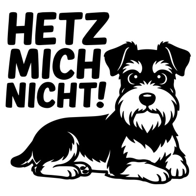 Zwergspitz Hetz mich nicht! Aufkleber