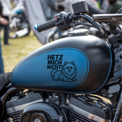 Zwergspitz Hetz mich nicht! Aufkleber - Ansicht 8