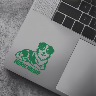 Australian Shepherd mit Name Aufkleber - Ansicht 7