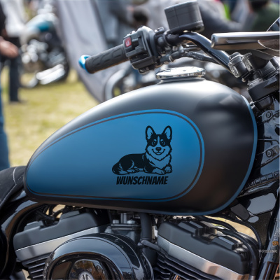Corgi mit Name Aufkleber - Ansicht 8