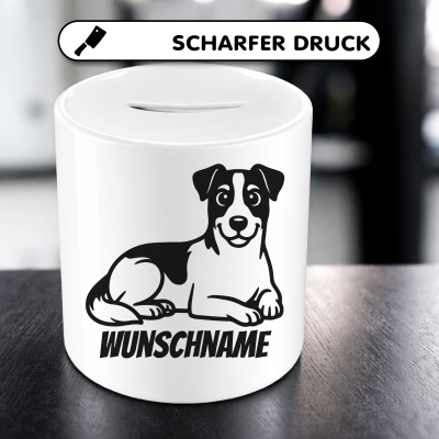 Spardose mit dem Motiv Jack Russell Terrier mit Name - Ansicht 5
