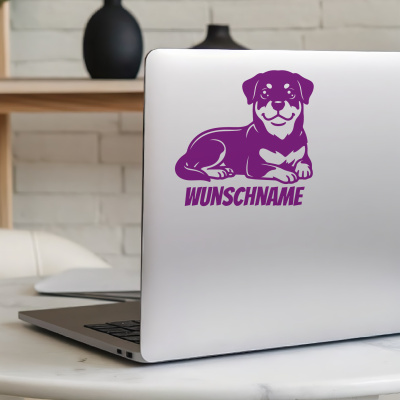 Rottweiler mit Name Aufkleber - Ansicht 5