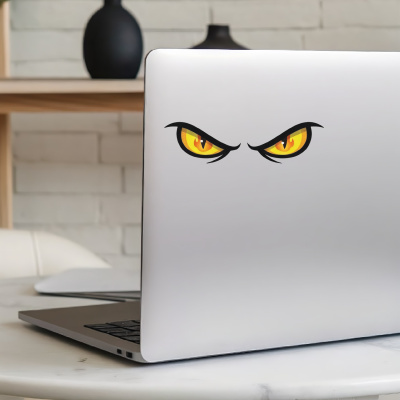 Feuer Augen Aufkleber Cartoon - Ansicht 6