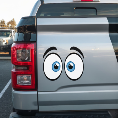 Comic Augen Blau Aufkleber Cartoon - Ansicht 5