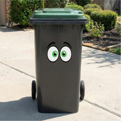 Comic Augen Gr�n Aufkleber Cartoon - Ansicht 4