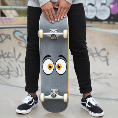 Comic Augen Orange Aufkleber Cartoon - Ansicht 7