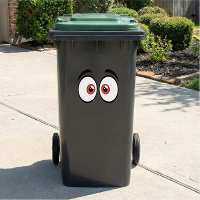 Comic Augen Rot Aufkleber Cartoon - Ansicht 4