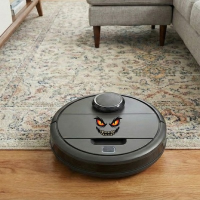 D�monen Gesicht Aufkleber Cartoon - Ansicht 2