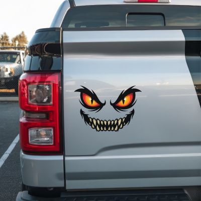 D�monen Gesicht Aufkleber Cartoon - Ansicht 5