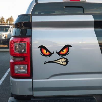 Monster Gesicht Aufkleber Cartoon - Ansicht 5