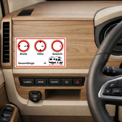 Wohnmobil Wei� Aufkleber - Ansicht 3