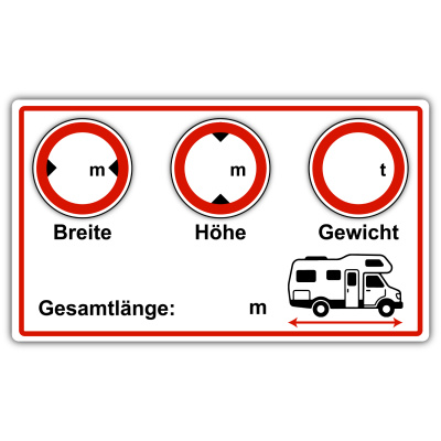 Wohnmobil Wei� Aufkleber