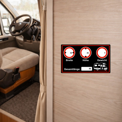 Wohnmobil Aufkleber schwarz - Ansicht 4