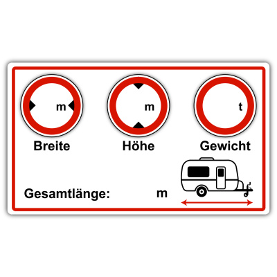 Wohnwagen Wei� Aufkleber