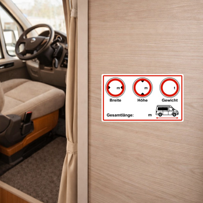 Campervan Wei� Aufkleber - Ansicht 4