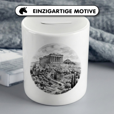 Spardose mit dem Motiv  Akropolis & Parthenon aus Griechenland Athen - Ansicht 3