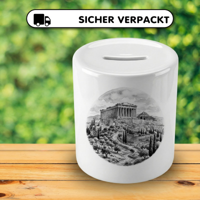Spardose mit dem Motiv  Akropolis & Parthenon aus Griechenland Athen - Ansicht 4