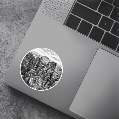 Basteibr�cke aus Deutschland S�chsische Schweiz Aufkleber - Ansicht 5