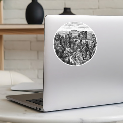 Basteibr�cke aus Deutschland S�chsische Schweiz Aufkleber - Ansicht 8