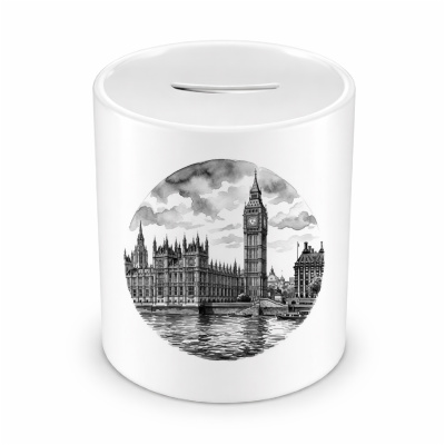 Spardose mit dem Motiv  Big Ben & Houses of Parliament aus Gro�britannien London