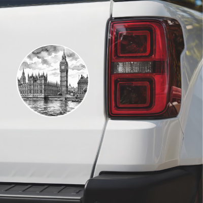 Big Ben & Houses of Parliament aus Gro�britannien London Aufkleber - Ansicht 2