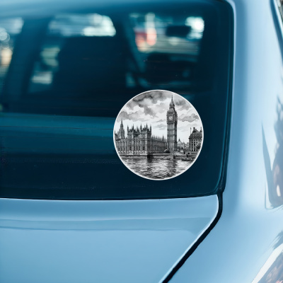 Big Ben & Houses of Parliament aus Gro�britannien London Aufkleber - Ansicht 3