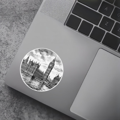 Big Ben & Houses of Parliament aus Gro�britannien London Aufkleber - Ansicht 5
