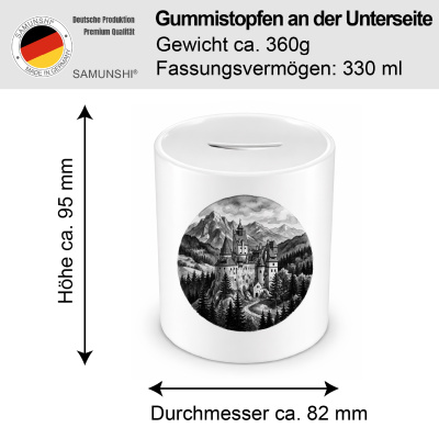 Spardose mit dem Motiv  Schloss Bran aus Rum�nien Siebenb�rgen - Ansicht 2