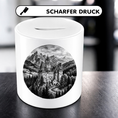 Spardose mit dem Motiv  Schloss Bran aus Rum�nien Siebenb�rgen - Ansicht 5