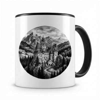 Tasse mit  Schloss Bran aus Rum�nien Siebenb�rgen 