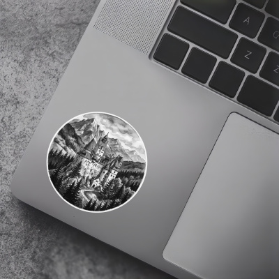 Schloss Bran aus Rum�nien Siebenb�rgen aus Rum�nien Siebenb�rgen Aufkleber - Ansicht 5