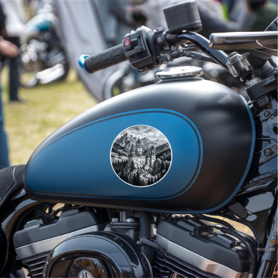 Schloss Bran aus Rum�nien Siebenb�rgen aus Rum�nien Siebenb�rgen Aufkleber - Ansicht 7