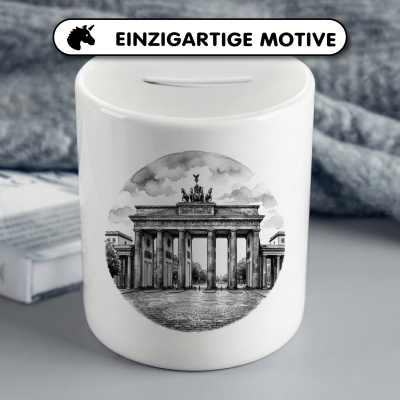 Spardose mit dem Motiv Brandenburger Tor aus Deutschland Berlin - Ansicht 3