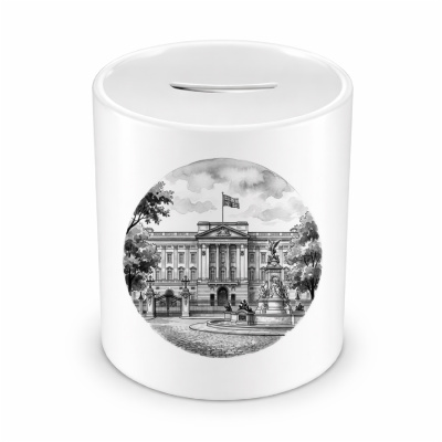 Spardose mit dem Motiv Buckingham Palace aus Gro�britannien London