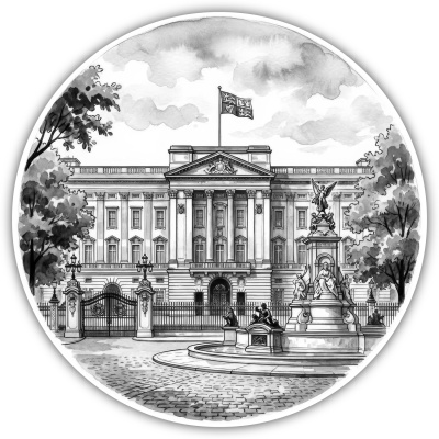 Wandtattoo  Buckingham Palace aus Gro�britannien London 