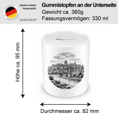 Spardose mit dem Motiv  Buda Castle aus Ungarn Budapest - Ansicht 2