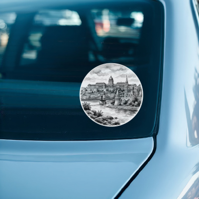 Buda Castle aus Ungarn Budapest Aufkleber - Ansicht 3