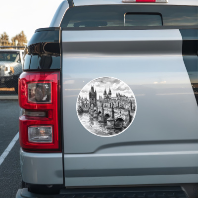 Karlsbr�cke aus Tschechien Prag Aufkleber - Ansicht 2