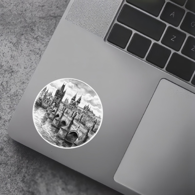 Karlsbr�cke aus Tschechien Prag Aufkleber - Ansicht 5