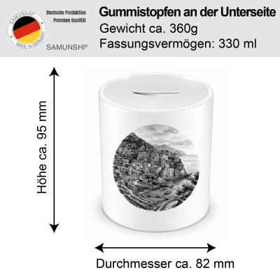 Spardose mit dem Motiv  Cinque Terre aus Italien Italienische Riviera - Ansicht 2