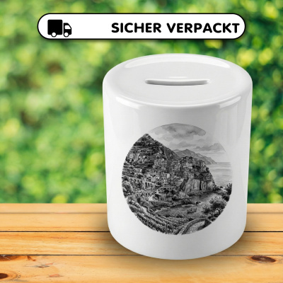 Spardose mit dem Motiv  Cinque Terre aus Italien Italienische Riviera - Ansicht 4