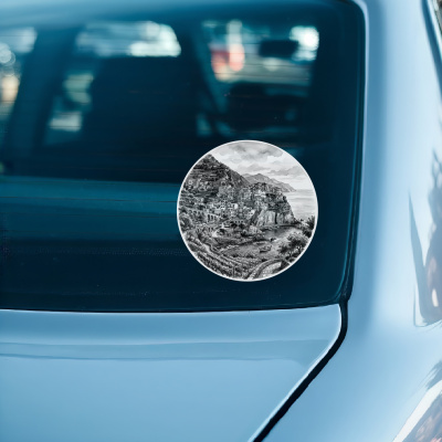 Cinque Terre aus Italien Italienische Riviera Aufkleber - Ansicht 3